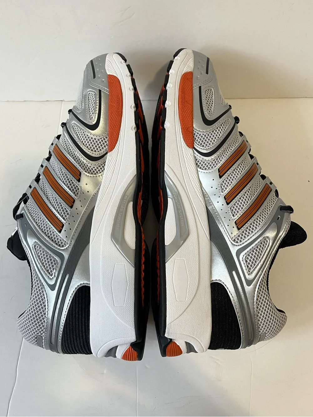 Adidas ADISTAR CONTROL 5 sneakers gray orange silver running shoe men’s size 16
